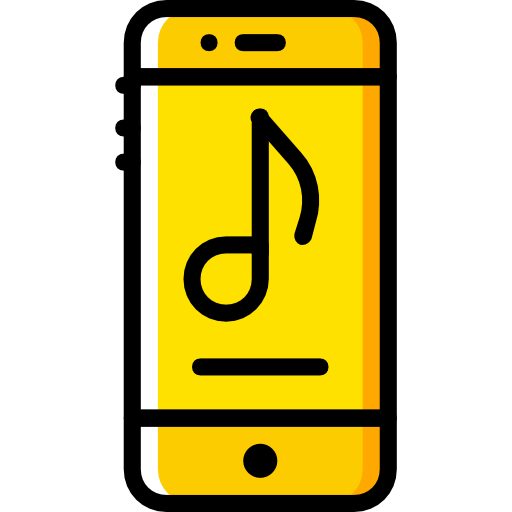 smartphone Basic Miscellany Yellow Ícone