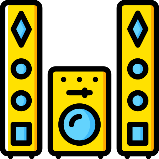 sistema de som Basic Miscellany Yellow Ícone