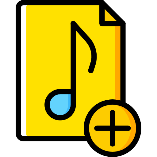 muziek bestand Basic Miscellany Yellow icoon
