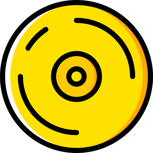 compact disc Basic Miscellany Yellow icon