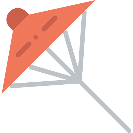 parasol słoneczny Basic Miscellany Flat ikona