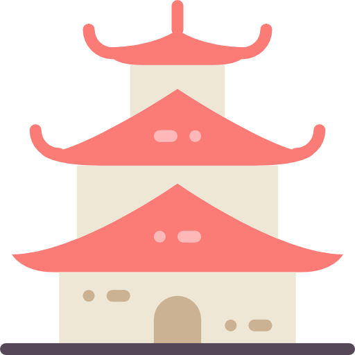 pagode Basic Miscellany Flat icon