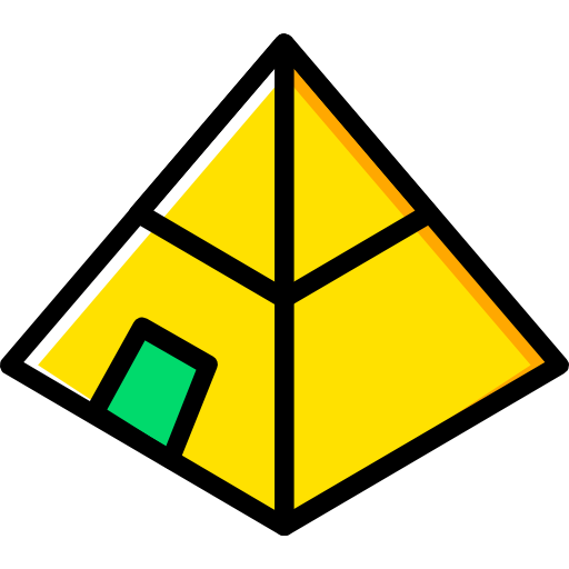 pirâmide Basic Miscellany Yellow Ícone