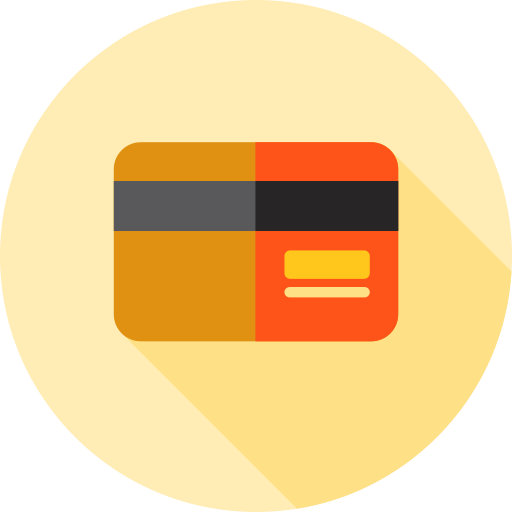 Credit card Flat Circular Flat icon