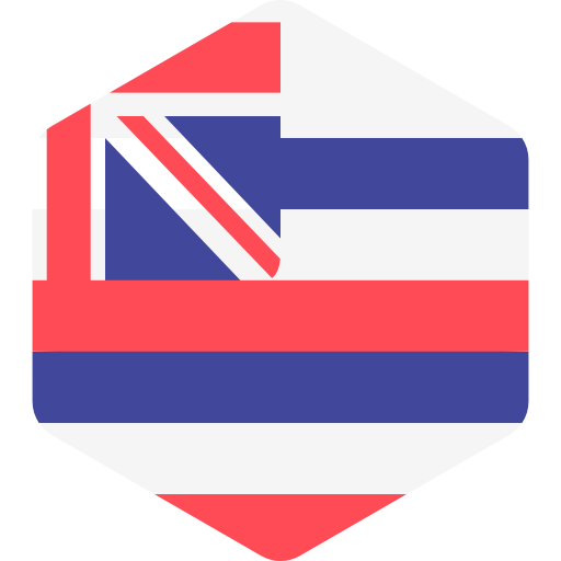 hawai Flags Hexagonal icono