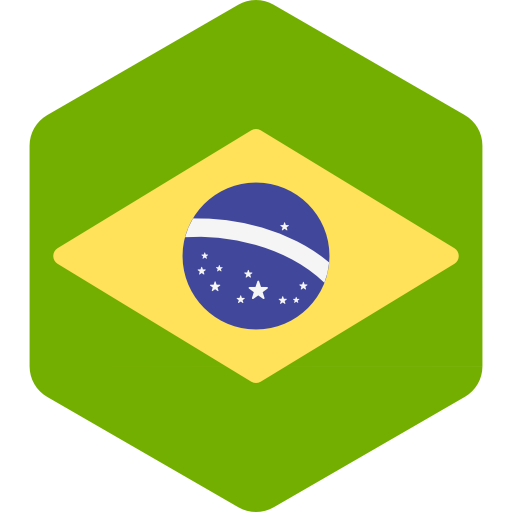 Brazil Flags Hexagonal icon