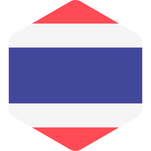 tajlandia Flags Hexagonal ikona