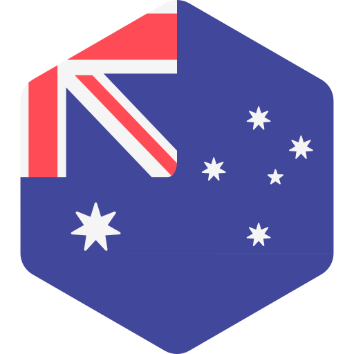 Australia Flags Hexagonal icon