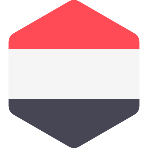 yemen Flags Hexagonal icono
