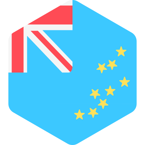 tuvalu Flags Hexagonal icon