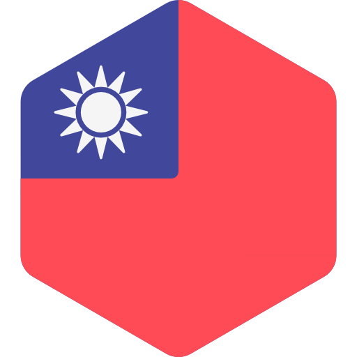 taïwan Flags Hexagonal Icône