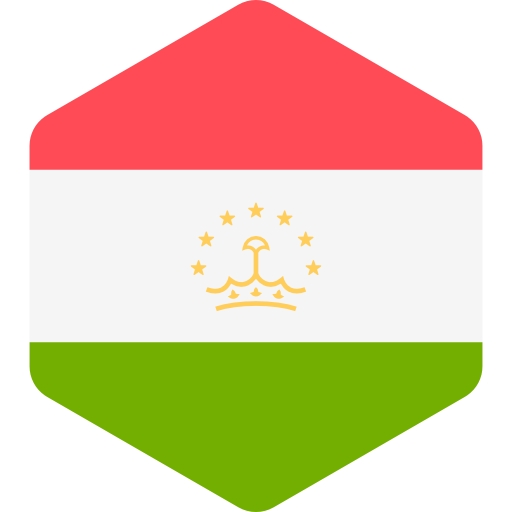Tajikistan Flags Hexagonal icon