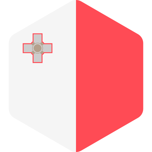 malta Flags Hexagonal Ícone