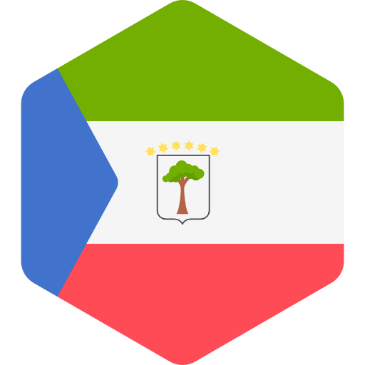 guiné equatorial Flags Hexagonal Ícone