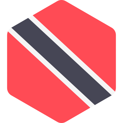 trynidad i tobago Flags Hexagonal ikona