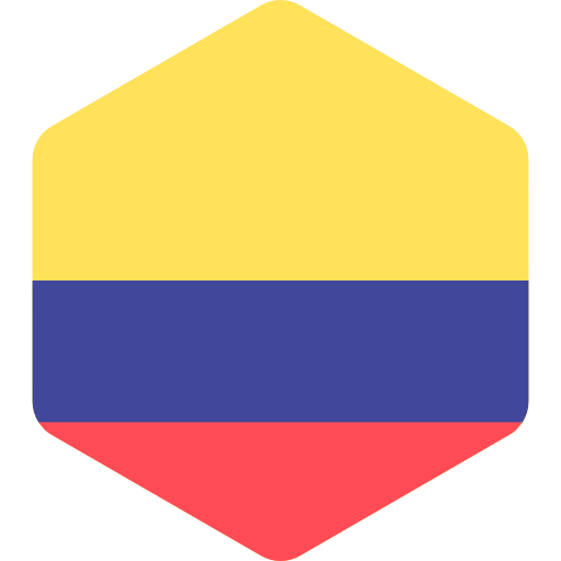 colombie Flags Hexagonal Icône