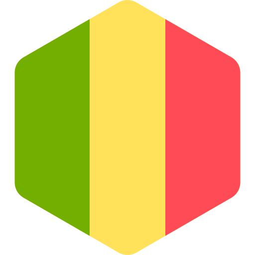 mali Flags Hexagonal icoon