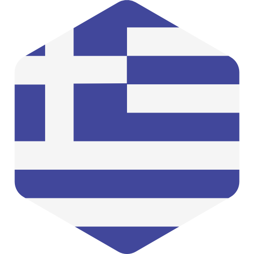 grecia Flags Hexagonal icona