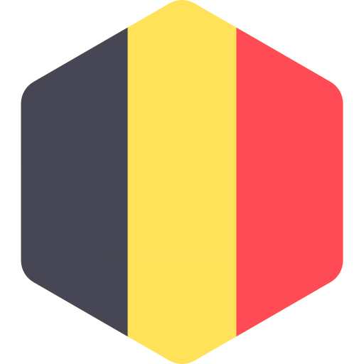 Belgium Flags Hexagonal icon