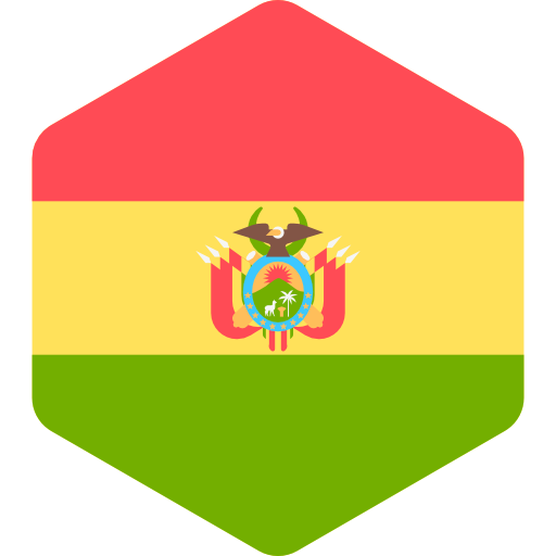 bolivia Flags Hexagonal icono