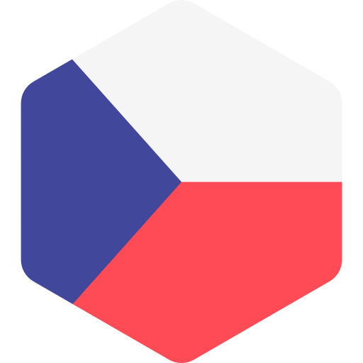 république tchèque Flags Hexagonal Icône