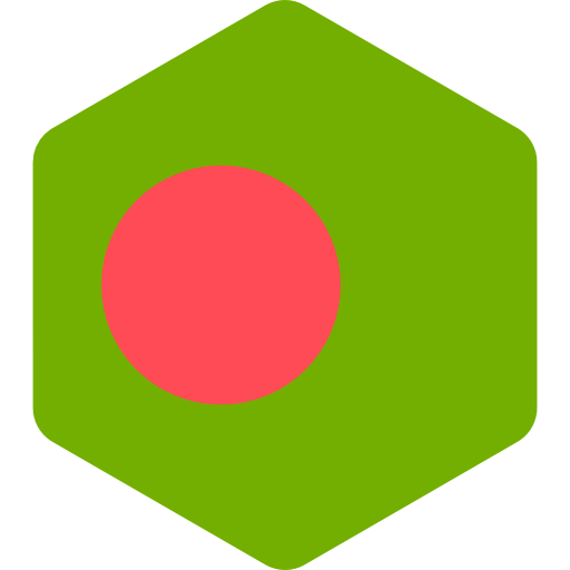 방글라데시 Flags Hexagonal icon