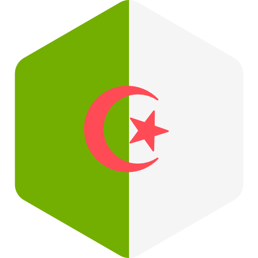 argélia Flags Hexagonal Ícone
