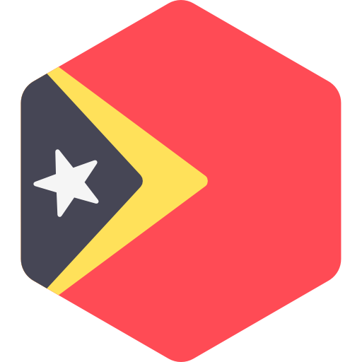timor oriental Flags Hexagonal Icône