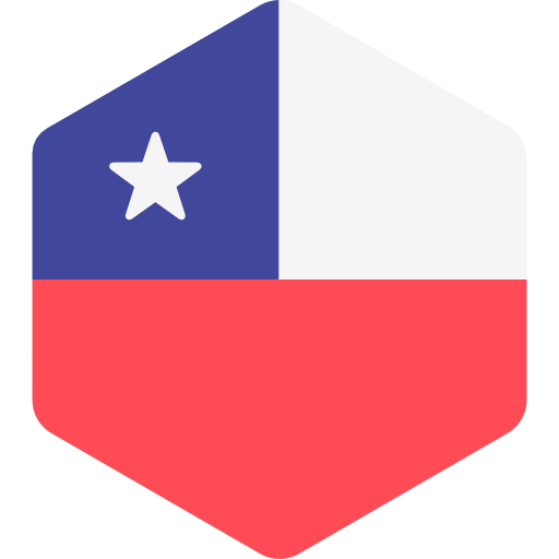chile Flags Hexagonal icona