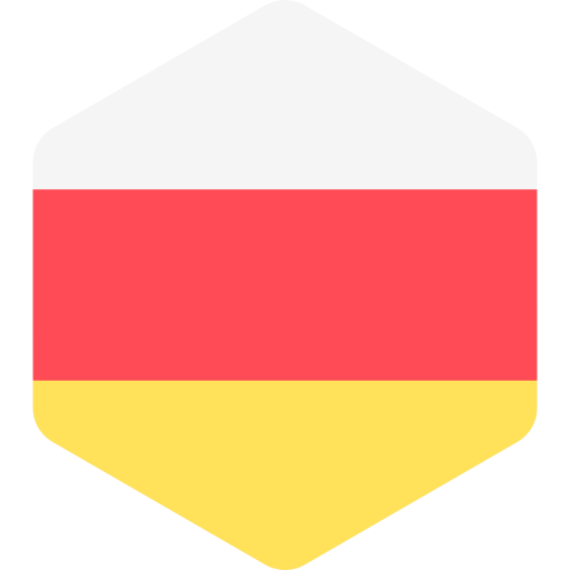 osetia Flags Hexagonal ikona