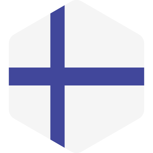 finlândia Flags Hexagonal Ícone