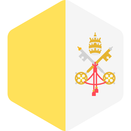 Vatican city Flags Hexagonal icon