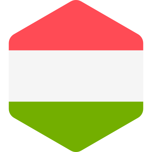 hongarije Flags Hexagonal icoon