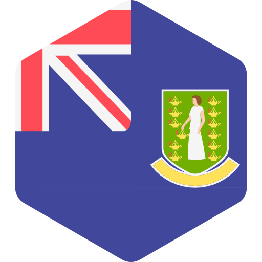 brytyjskie wyspy dziewicze Flags Hexagonal ikona