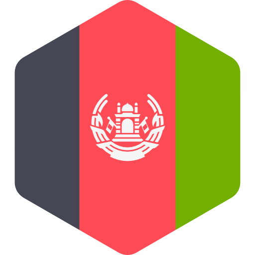 afghanistan Flags Hexagonal icon