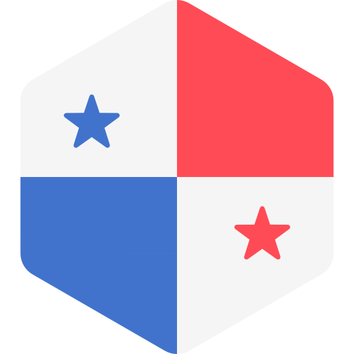 panamá Flags Hexagonal icono