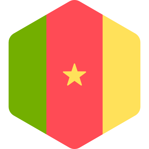 kamerun Flags Hexagonal icon