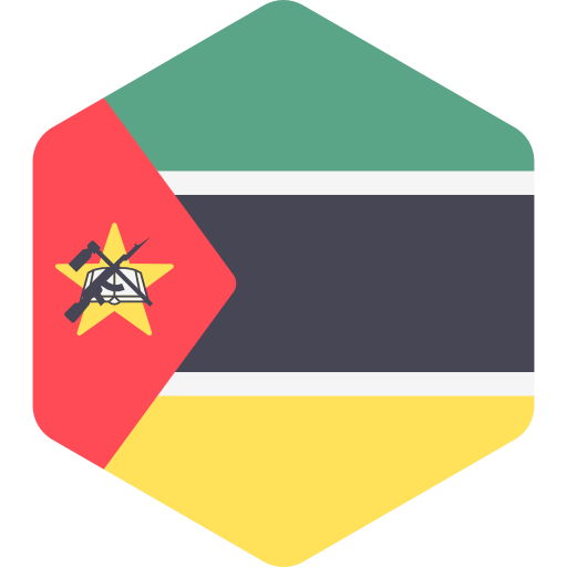 mozambik Flags Hexagonal ikona