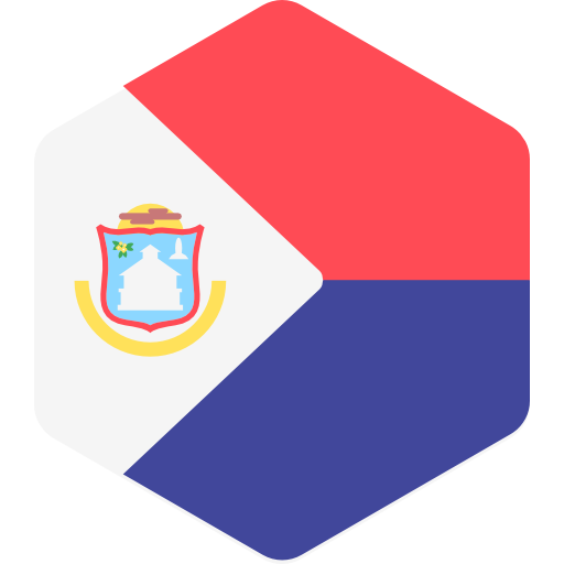 sint maarten Flags Hexagonal icoon