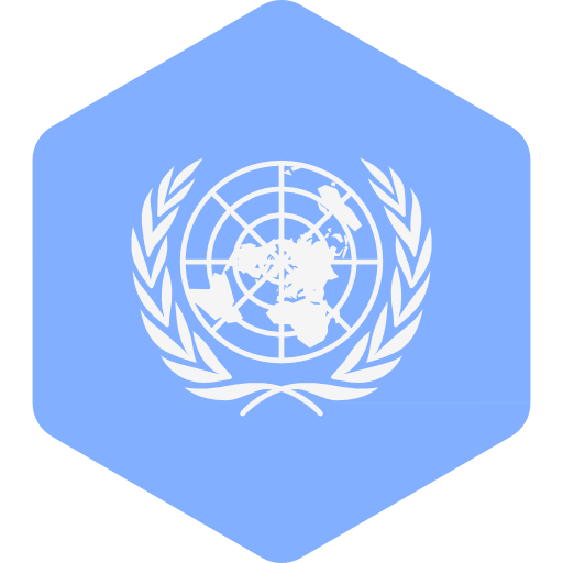 United nations Flags Hexagonal icon