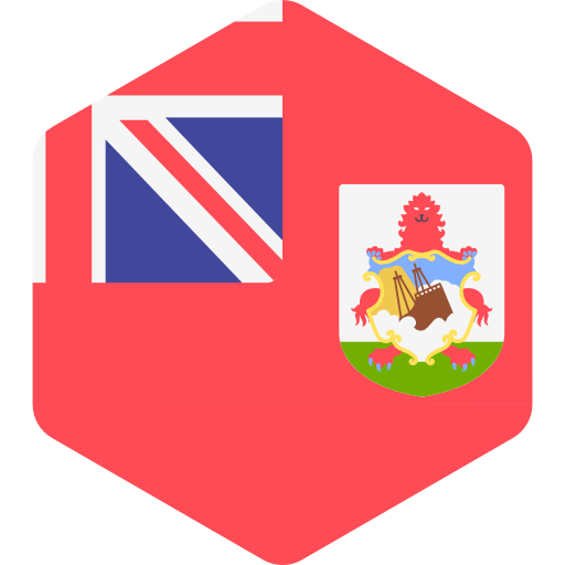 islas bermudas Flags Hexagonal icono