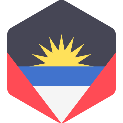 antigua und barbuda Flags Hexagonal icon