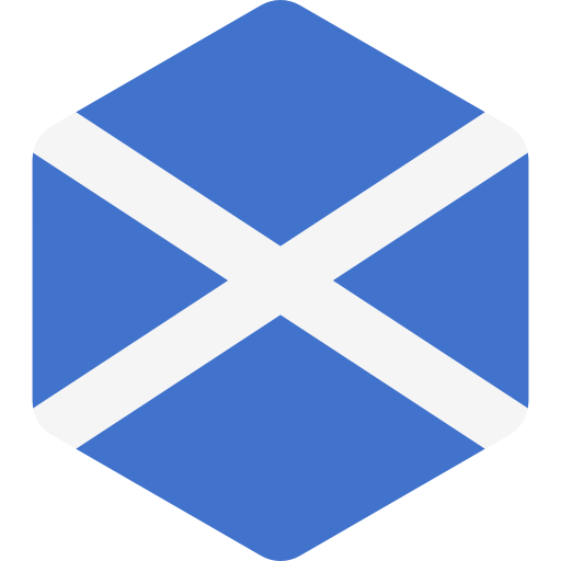 Écosse Flags Hexagonal Icône