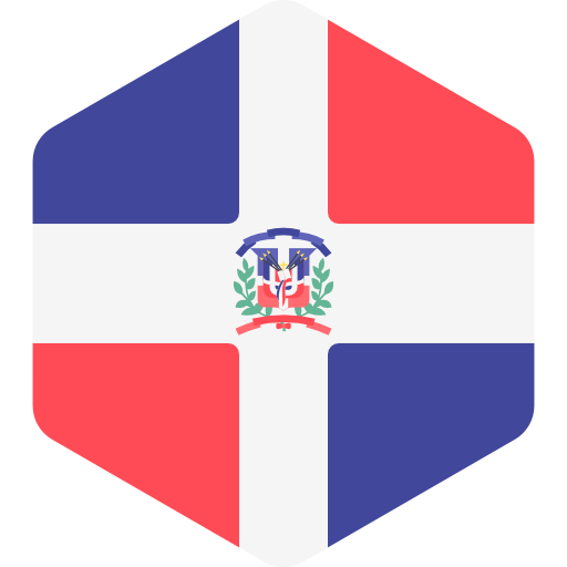 república dominicana Flags Hexagonal icono