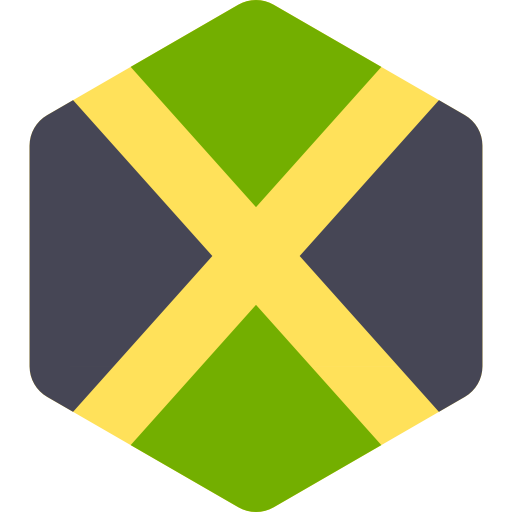 jamaica Flags Hexagonal Ícone