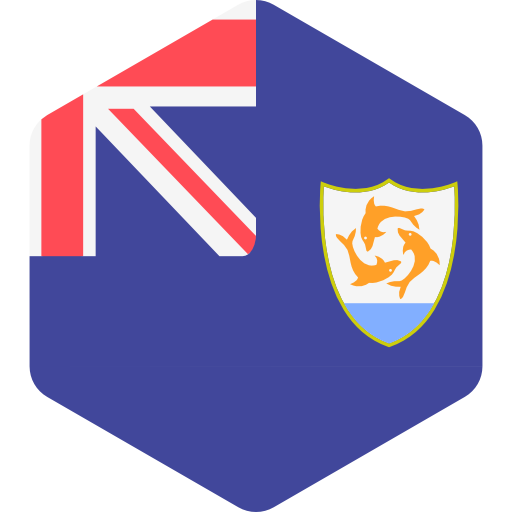anguilla Flags Hexagonal ikona