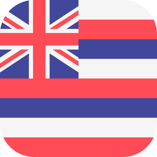 hawai Flags Rounded square icono