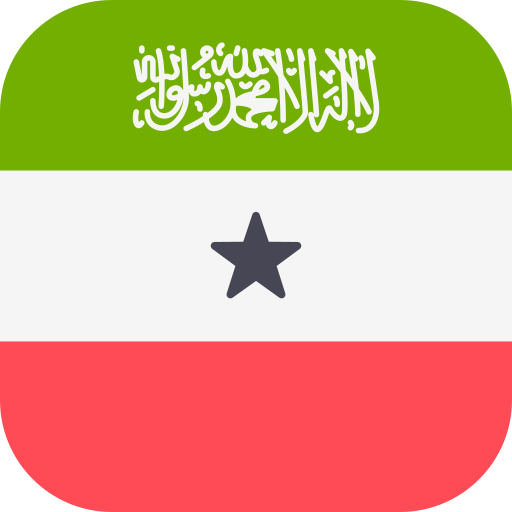 somalilandia Flags Rounded square icono