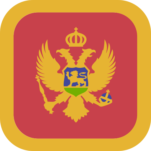 montenegro Flags Rounded square icono