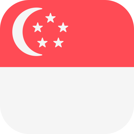 Сингапур Flags Rounded square иконка